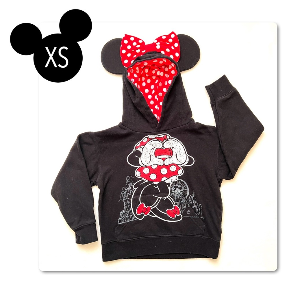 Disney Parks Minnie Mouse Hoodie Girls XS